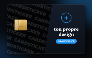 Grande puce – À personnaliser - sticker pour carte
