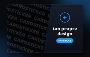 Sans puce – À personnaliser - sticker pour carte