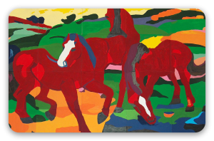 Chevaux au pâturage