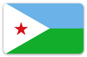 Djibouti - sticker pour carte