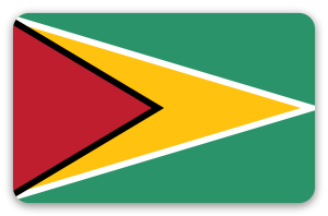 Guyana - sticker pour carte