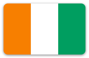 Côte d&rsquo;Ivoire - sticker pour carte