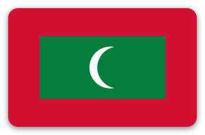 Maldives - sticker pour carte