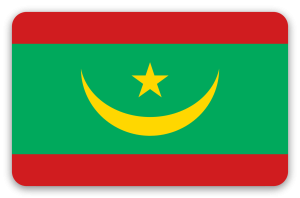 Mauritanie - sticker pour carte