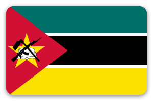 Mozambique - sticker pour carte