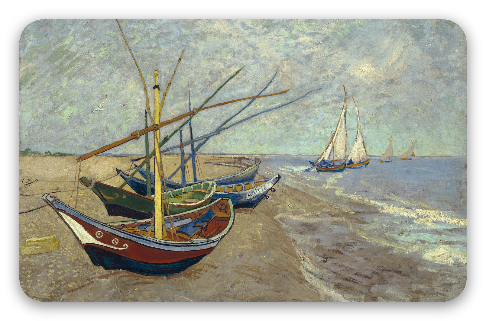 Bateaux de pêche sur la plage
