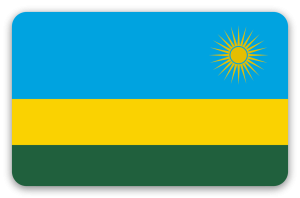 Rwanda - sticker pour carte