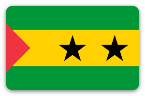 São Tomé et Príncipe - sticker pour carte