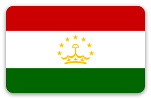 Tadjikistan - sticker pour carte
