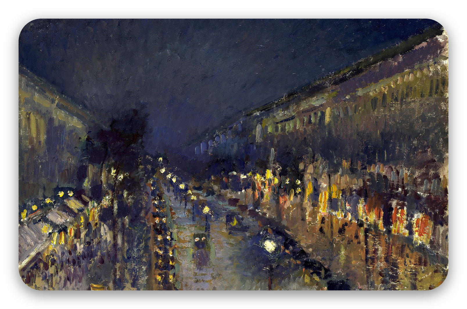 Boulevard Montmartre, effet de nuit